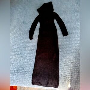 Skims cozy knit off shoulder dress one size